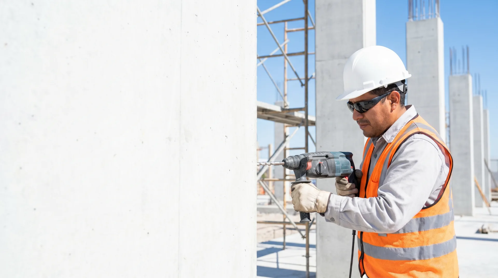 Aplicación de herramientas en construcción